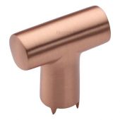 C2234-SRG Heritage Brass Cabinet Knob T Shaped 35mm Satin Rose Gold Finish