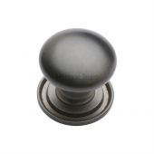 C2240 48-MB Heritage Brass Cabinet Knob Victorian Round Design with Base 48mm Matt Bronze Finish
