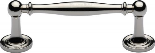 Click Here To Enlarge This Photo Of C2533 96-PNF Heritage Brass Cabinet Pull Colonial Design 96mm ctc Polished Nickel Finish