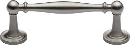 Click Here To Enlarge This Photo Of C2533 96-SN Heritage Brass Cabinet Pull Colonial Design 96mm ctc Satin Nickel Finish