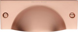 C2762-SRG Heritage Brass Drawer Pull Cheshire Design Satin Rose Gold Finish