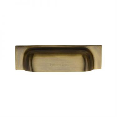 Click Here To Enlarge This Photo Of C2766 152-AT Heritage Brass Drawer Pull Military Design 152mm ctc Antique Brass Finish