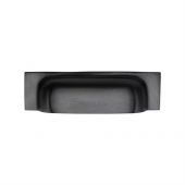 C2766 152-BKMT Heritage Brass Drawer Pull Military Design 152mm ctc Matt Black Finish