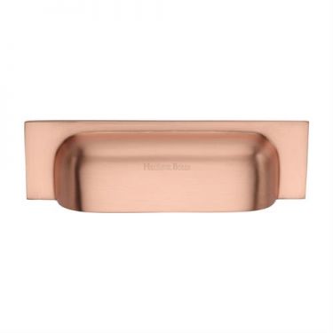 Click Here To Enlarge This Photo Of C2766 152-SRG Heritage Brass Drawer Pull Military Design 152mm ctc Satin Rose Gold Finish
