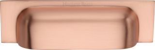 C2766 96-SRG Heritage Brass Drawer Pull Military Design 96mm ctc Satin Rose Gold Finish