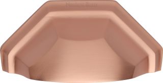 C2768-SRG Heritage Brass Drawer Pull Deco Design 89mm ctc Satin Rose Gold Finish