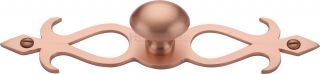 C3072 32-SRG Heritage Brass Cabinet Knob Oval/Backplate Design 32mm Satin Rose Gold Finish