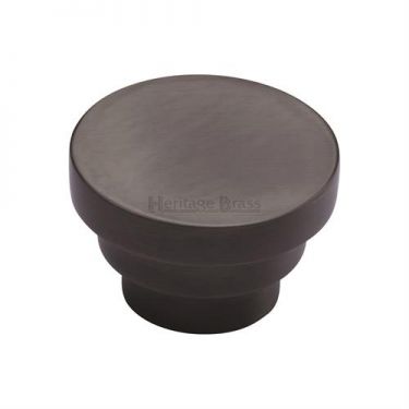 Click Here To Enlarge This Photo Of C3624 38-MB Heritage Brass Cabinet Knob Round Stepped Design 38mm Matt Bronze Finish