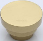C3624 38-SB Heritage Brass Cabinet Knob Round Stepped Design 38mm Satin Brass Finish