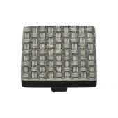 C3631 38-AN Heritage Brass Cabinet Knob Square Weave Design 38mm Aged Nickel Finish