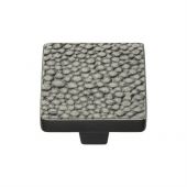 C3653 32-AN Heritage Brass Cabinet Knob Square Stingray Design 32mm Aged Nickel Finish