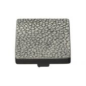 C3653 38-AN Heritage Brass Cabinet Knob Square Stingray Design 38mm Aged Nickel Finish
