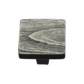 C3664 32-AN Heritage Brass Cabinet Knob Square Pine Design 32mm Aged Nickel Finish