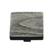 C3664 38-AN Heritage Brass Cabinet Knob Square Pine Design 38mm Aged Nickel Finish