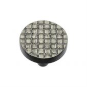 C3675 32-AN Heritage Brass Cabinet Knob Round Weave Design 32mm Aged Nickel Finish