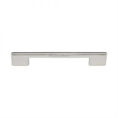 Click Here To Enlarge This Photo Of C3681 256-PNF Heritage Brass Cabinet Pull Victorian Design 256mm ctc Polished Nickel Finish