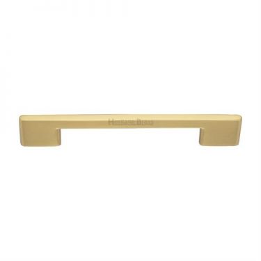 Click Here To Enlarge This Photo Of C3681 256-SB Heritage Brass Cabinet Pull Victorian Design 256mm ctc Satin Brass Finish