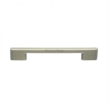 Click Here To Enlarge This Photo Of C3681 256-SN Heritage Brass Cabinet Pull Victorian Design 256mm ctc Satin Nickel Finish