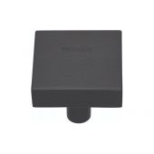 C3685 32-BKMT Heritage Brass Cabinet Knob Square Design 32mm Matt Black Finish