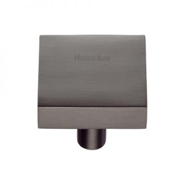 Click Here To Enlarge This Photo Of C3685 32-MB Heritage Brass Cabinet Knob Square Design 32mm Matt Bronze Finish