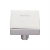 C3685 32-PNF Heritage Brass Cabinet Knob Square Design 32mm Polished Nickel Finish