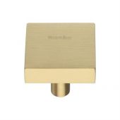 C3685 32-SB Heritage Brass Cabinet Knob Square Design 32mm Satin Brass Finish