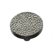 C3686 38-AN Heritage Brass Cabinet Knob Round Stingray Design 38mm Aged Nickel Finish