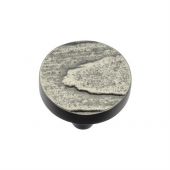 C3697 32-AN Heritage Brass Cabinet Knob Round Pine Design 32mm Aged Nickel Finish