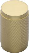 C3840-SB Heritage Brass Cabinet Knob Cylindric Knurled Design 21mm Satin Brass Finish