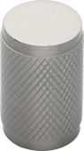 C3840-SN Heritage Brass Cabinet Knob Cylindric Knurled Design 21mm Satin Nickel Finish