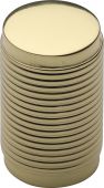 C3850-PB Heritage Brass Cabinet Knob Cylindric Ribbed Design 21mm Polished Brass Finish