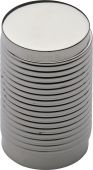 C3850-PNF Heritage Brass Cabinet Knob Cylindric Ribbed Design 21mm Polished Nickel Finish