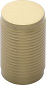 C3850-SB Heritage Brass Cabinet Knob Cylindric Ribbed Design 21mm Satin Brass Finish