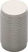 C3850-SN Heritage Brass Cabinet Knob Cylindric Ribbed Design 21mm Satin Nickel Finish