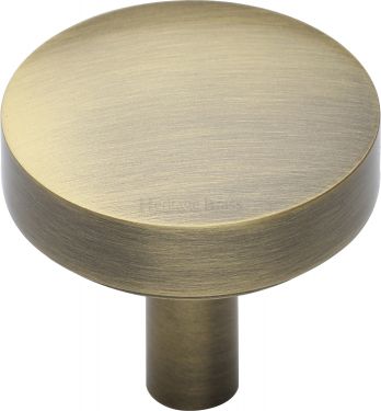 Click Here To Enlarge This Photo Of C3875 32-AT Heritage Brass Cabinet Knob Tayo Design 32mm Antique Brass Finish