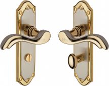 MM993-JP Heritage Brass Door Handle For Bathroom Lisboa Design Jupiter Finish