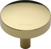 C3875 38-PB Heritage Brass Cabinet Knob Tayo Design 38mm Polished Brass Finish
