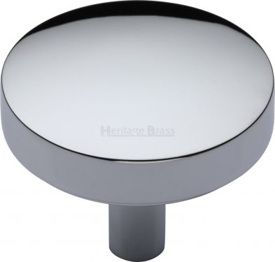 Click Here To Enlarge This Photo Of C3875 38-PC Heritage Brass Cabinet Knob Tayo Design 38mm Polished Chrome Finish