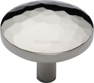 C3877 38-PNF Heritage Brass Cabinet Knob Hammered Design 38mm Polished Nickel Finish