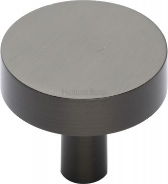 Click Here To Enlarge This Photo Of C3880 32-MB Heritage Brass Cabinet Knob Disc Design 32mm Matt Bronze Finish