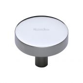 C3880 32-PC Heritage Brass Cabinet Knob Disc Design 32mm Polished Chrome Finish