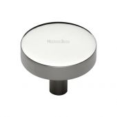 C3880 32-PNF Heritage Brass Cabinet Knob Disc Design 32mm Polished Nickel Finish