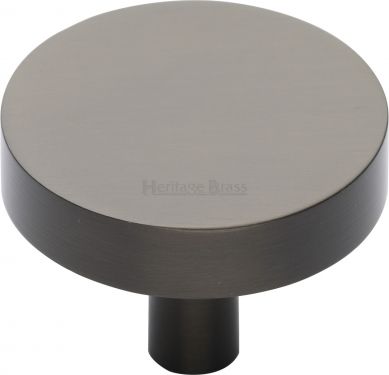 Click Here To Enlarge This Photo Of C3880 38-MB Heritage Brass Cabinet Knob Disc Design 38mm Matt Bronze Finish