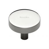 C3880 38-PNF Heritage Brass Cabinet Knob Disc Design 38mm Polished Nickel Finish