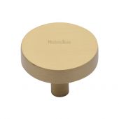 C3880 38-SB Heritage Brass Cabinet Knob Disc Design 38mm Satin Brass Finish