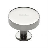 C3885 38-PNF Heritage Brass Cabinet Knob Disc Design with Base 38mm Polished Nickel Finish