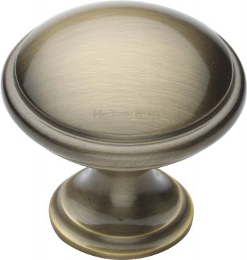 Click Here To Enlarge This Photo Of C3950 32-AT Heritage Brass Cabinet Knob Domed Design 32mm Antique Brass Finish