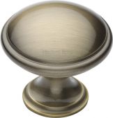 C3950 32-AT Heritage Brass Cabinet Knob Domed Design 32mm Antique Brass Finish