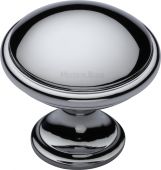 C3950 32-PC Heritage Brass Cabinet Knob Domed Design 32mm Polished Chrome Finish