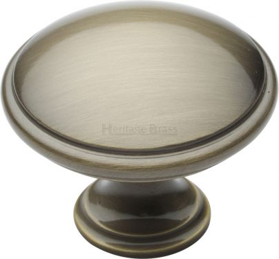 Click Here To Enlarge This Photo Of C3950 38-AT Heritage Brass Cabinet Knob Domed Design 38mm Antique Brass Finish